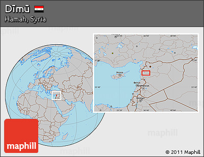 Gray Location Map of Dīmū