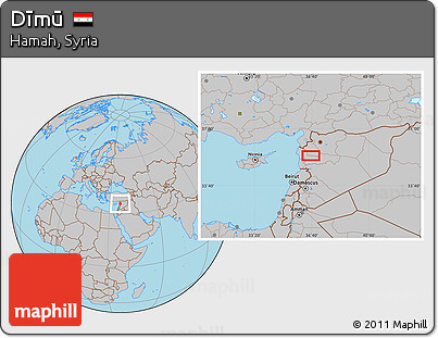 Gray Location Map of Dīmū
