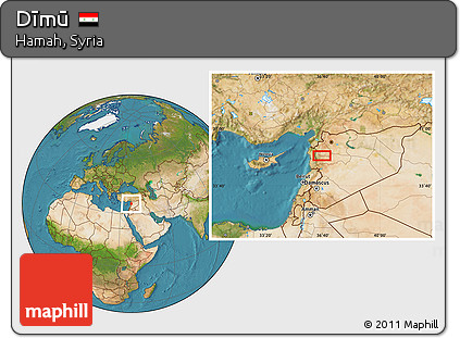 Satellite Location Map of Dīmū