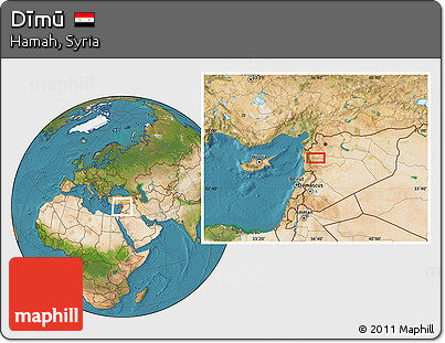 Satellite Location Map of Dīmū