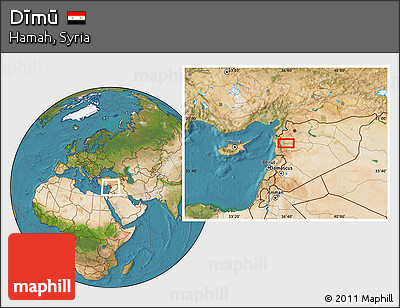 Satellite Location Map of Dīmū