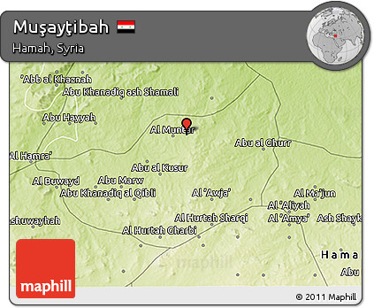 Physical 3D Map of Muşayţibah