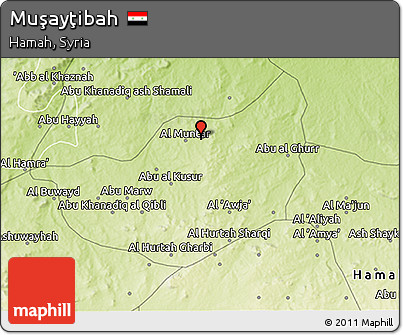 Physical 3D Map of Muşayţibah
