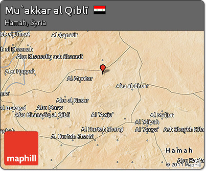 Satellite 3D Map of Mu`akkar Al Qiblī
