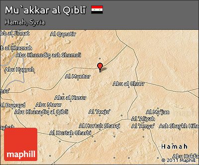 Satellite 3D Map of Mu`akkar Al Qiblī