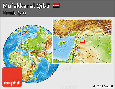 Physical Location Map of Mu`akkar Al Qiblī