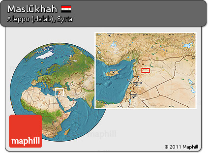 Satellite Location Map of Maslūkhah
