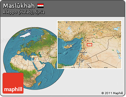 Satellite Location Map of Maslūkhah
