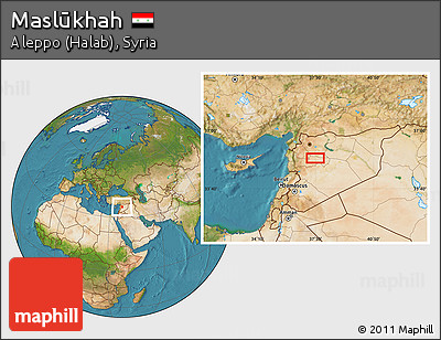 Satellite Location Map of Maslūkhah