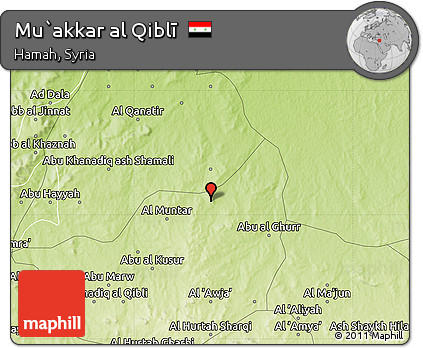 Physical Map of Mu`akkar Al Qiblī