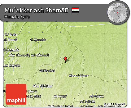 Physical Map of Mu`akkar Ash Shamālī