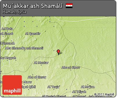 Physical Map of Mu`akkar Ash Shamālī