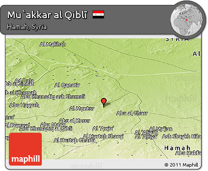 Physical Panoramic Map of Mu`akkar Al Qiblī