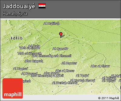 Physical Panoramic Map of Jaddouaiyé