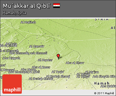 Physical Panoramic Map of Mu`akkar Al Qiblī