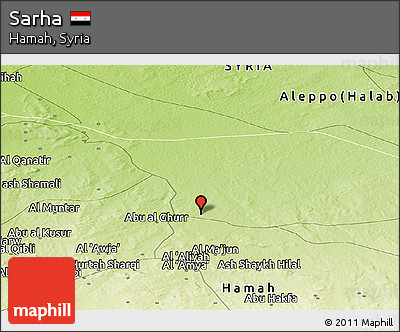 Physical Panoramic Map of Sarha