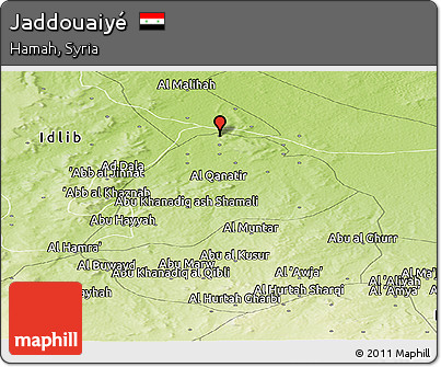 Physical Panoramic Map of Jaddouaiyé