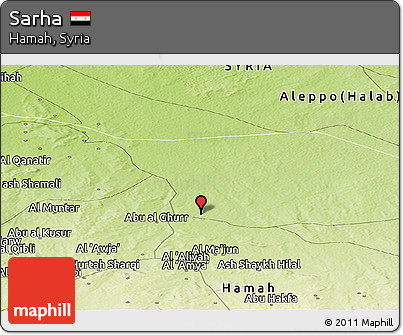 Physical Panoramic Map of Sarha