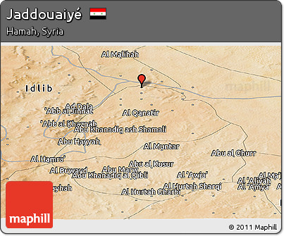 Satellite Panoramic Map of Jaddouaiyé