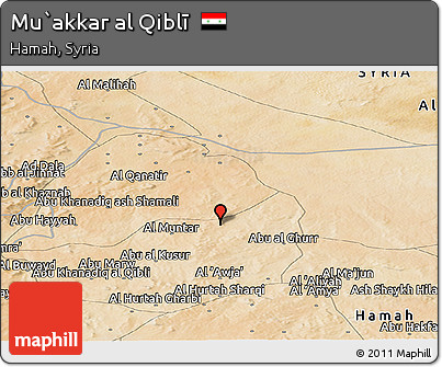 Satellite Panoramic Map of Mu`akkar Al Qiblī