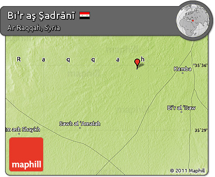 Physical Map of Bi'r Aş Şadrānī
