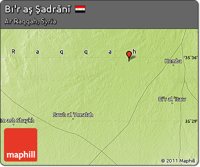 Physical Map of Bi'r Aş Şadrānī