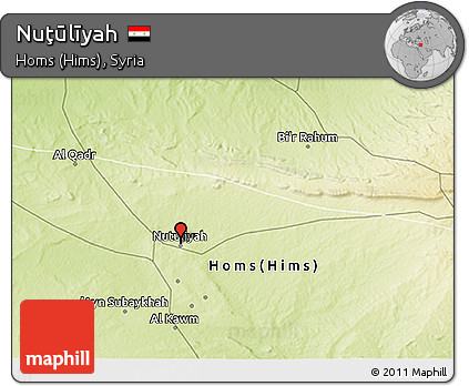 Physical 3D Map of Nuţūlīyah