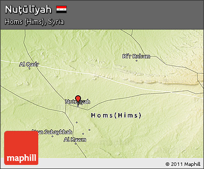 Physical 3D Map of Nuţūlīyah