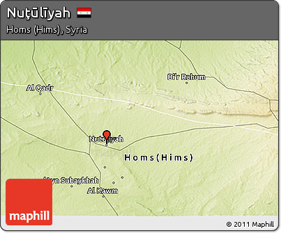Physical 3D Map of Nuţūlīyah