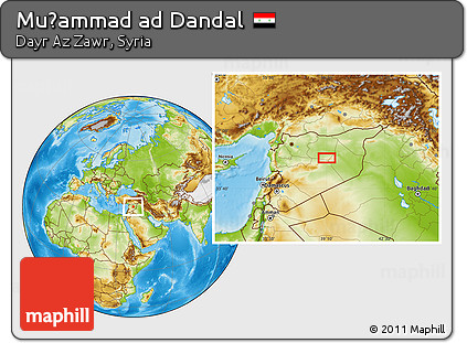 Physical Location Map of Muḩammad Ad Dandal