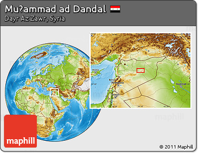Physical Location Map of Muḩammad Ad Dandal