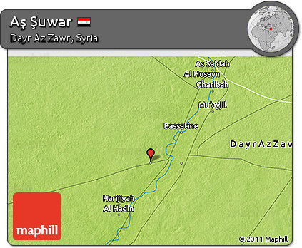 Physical 3D Map of Aş Şuwar