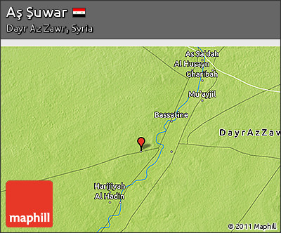 Physical 3D Map of Aş Şuwar