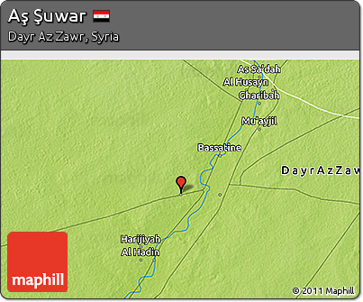 Physical 3D Map of Aş Şuwar