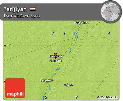Physical Map of Ḩarījīyah