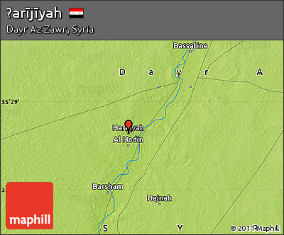 Physical Map of Ḩarījīyah