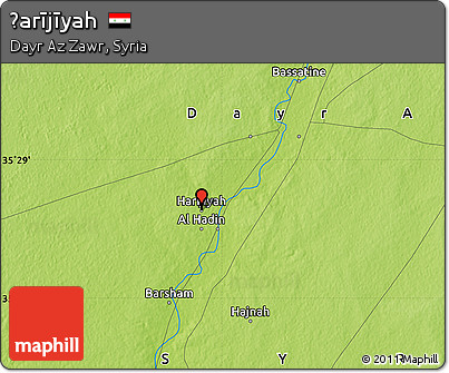 Physical Map of Ḩarījīyah