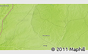Physical 3D Map of the area around 35° 24' 37" N, 41° 43' 30" E