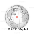 Outline Map of the Area around 35° 24' 37" N, 42° 25' 29" W, rectangular outline