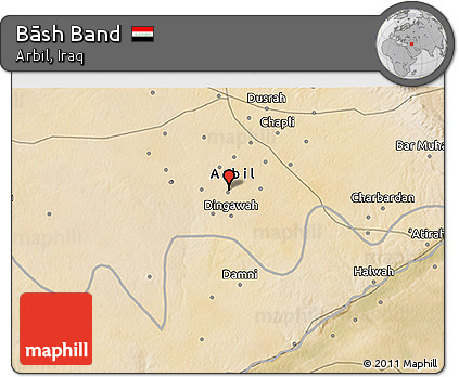 Satellite 3D Map of Bāsh Band