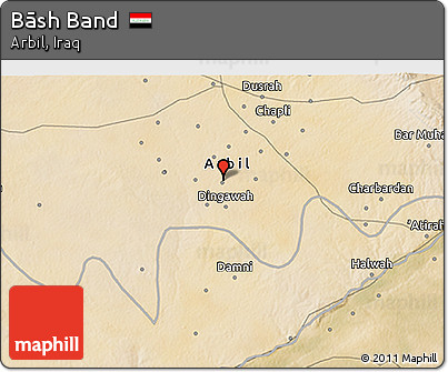 Satellite 3D Map of Bāsh Band