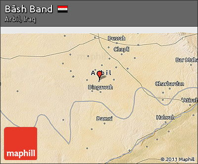 Satellite 3D Map of Bāsh Band
