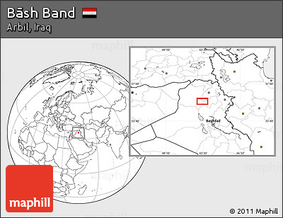 Blank Location Map of Bāsh Band