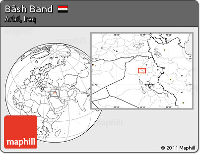 Blank Location Map of Bāsh Band