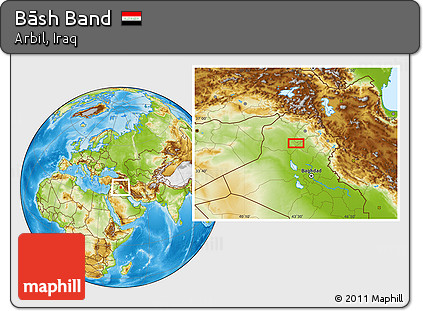 Physical Location Map of Bāsh Band