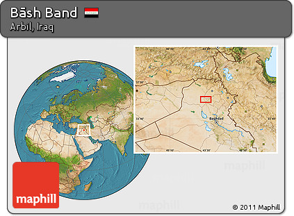 Satellite Location Map of Bāsh Band