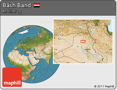 Satellite Location Map of Bāsh Band