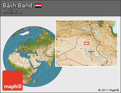 Satellite Location Map of Bāsh Band