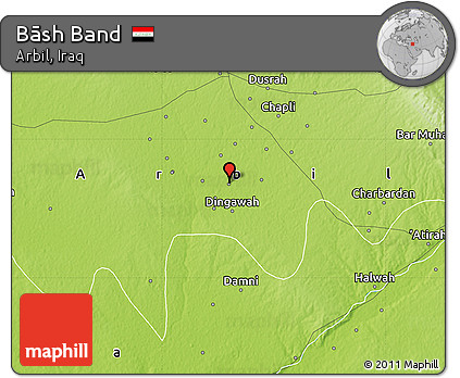 Physical Map of Bāsh Band