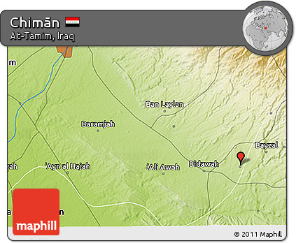 Physical 3D Map of Chimān